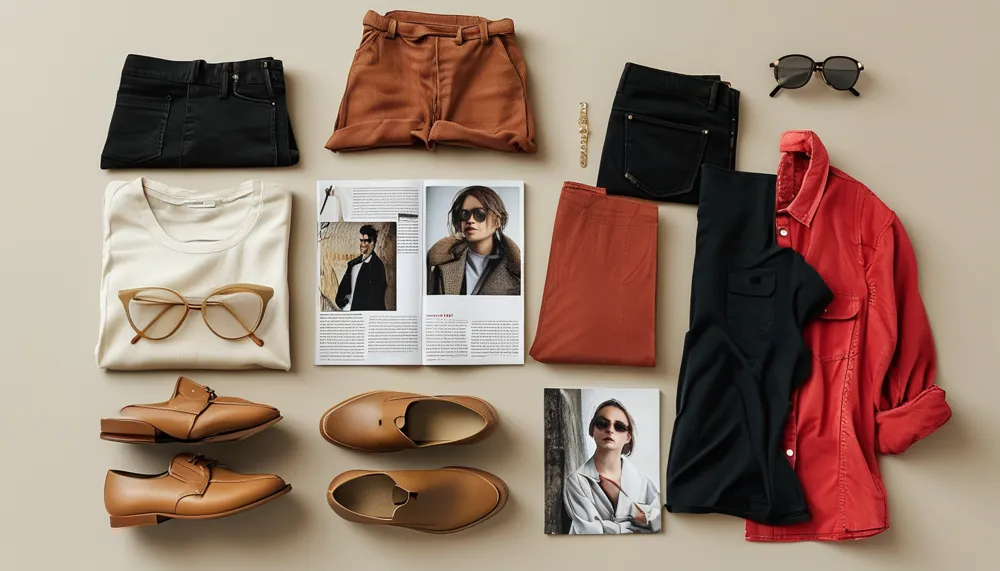 Styling flat lay